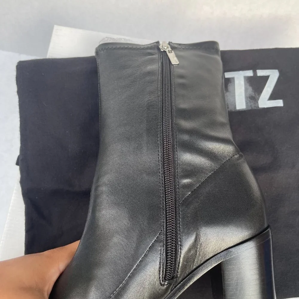 Schutz Amellie Bootie Black 10 - Picture 6 of 10